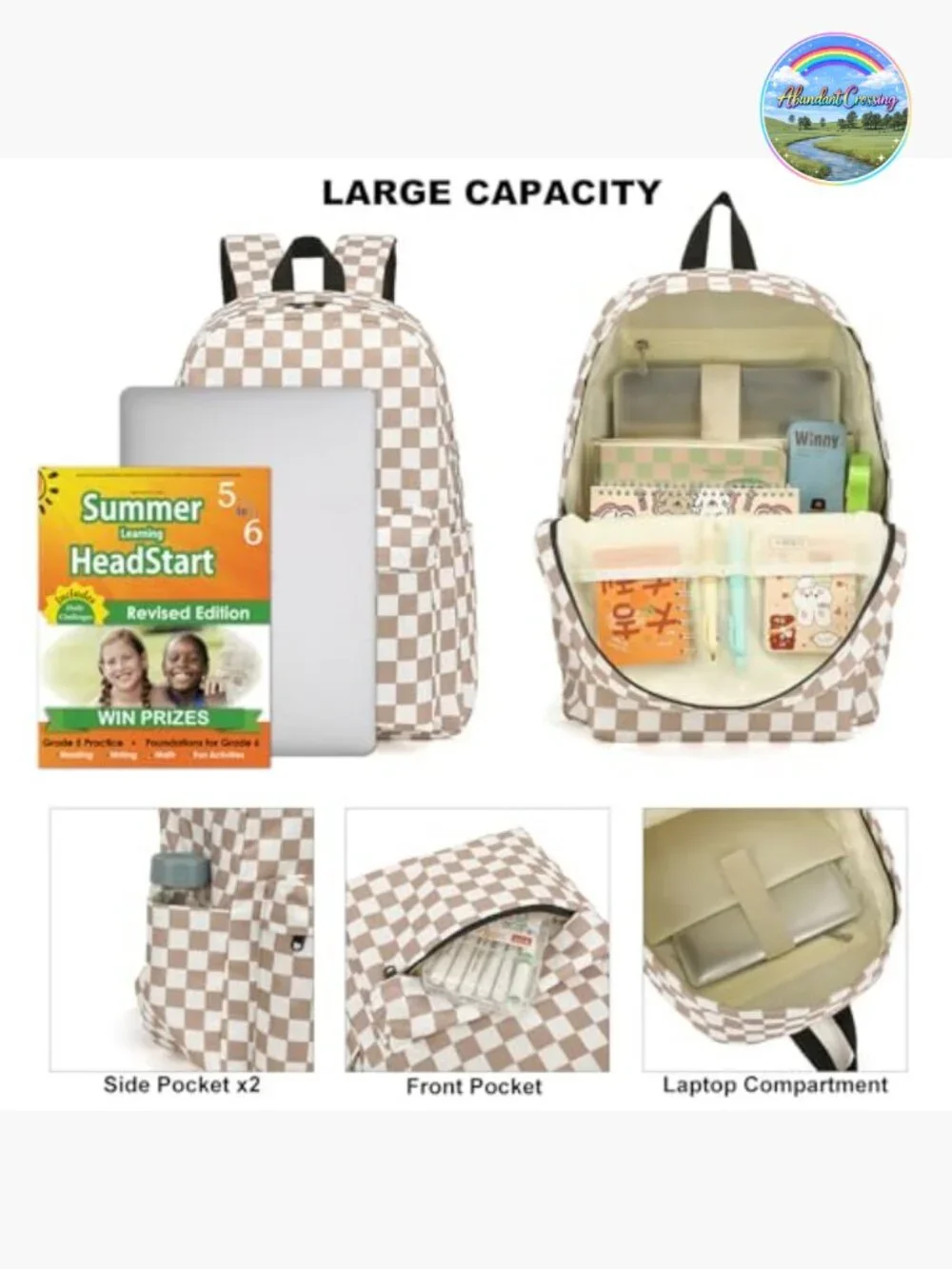 Girls School Backpack Set with Lunch Bag and Pencil Case
